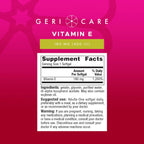 GeriCare Vitamina E Alta Potencia 400 UI (180 mg) - 100 Cápsulas Blandas