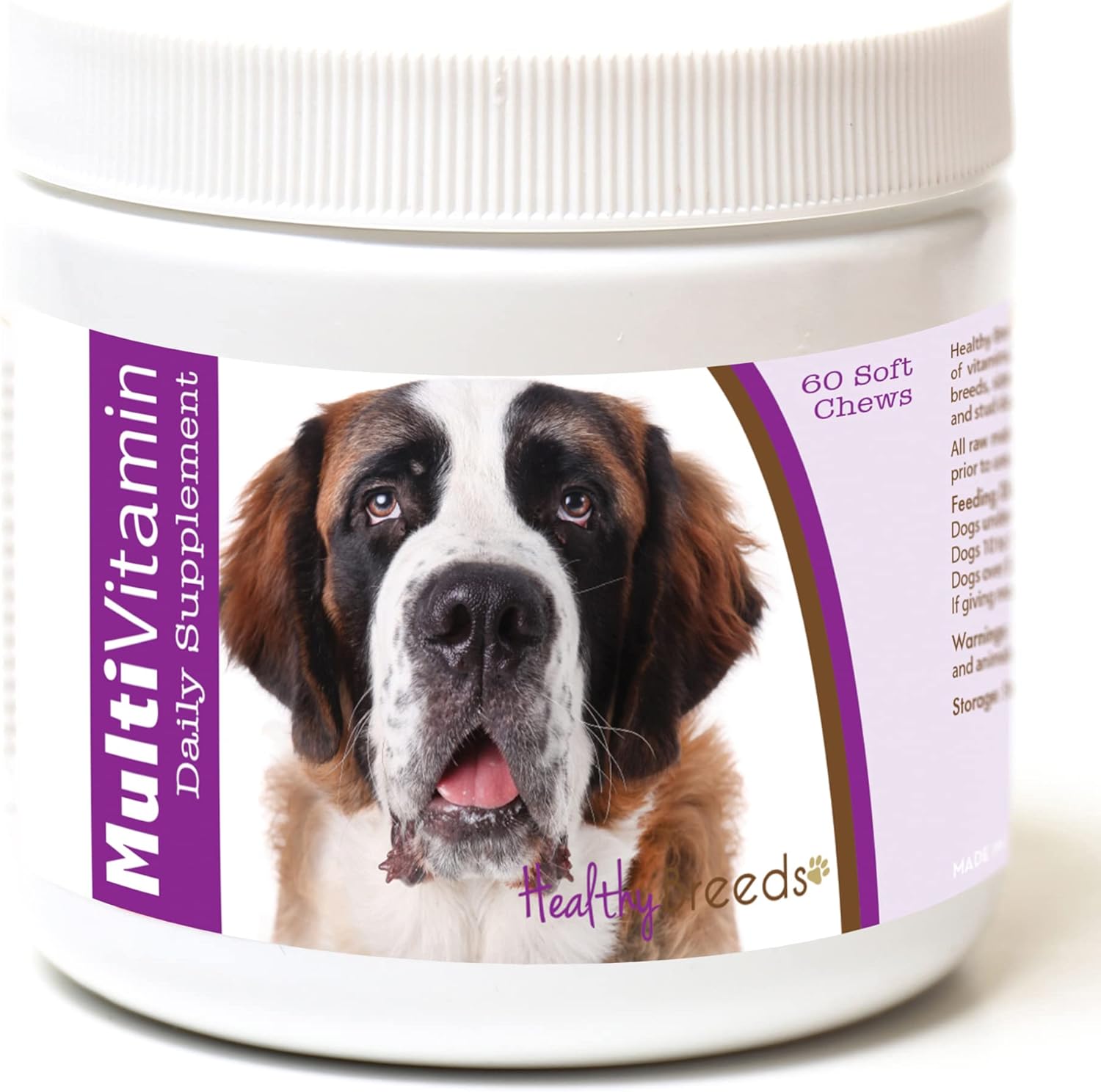 Healthy Breeds Saint Bernard Multivitamínico Masticables Blandos 60 Unidades