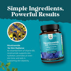 Vitamina B3 Niacinamida 500mg Cápsulas - Suplemento Energético y para la Piel - Nicotinamida Sin Flush - 180 Cápsulas