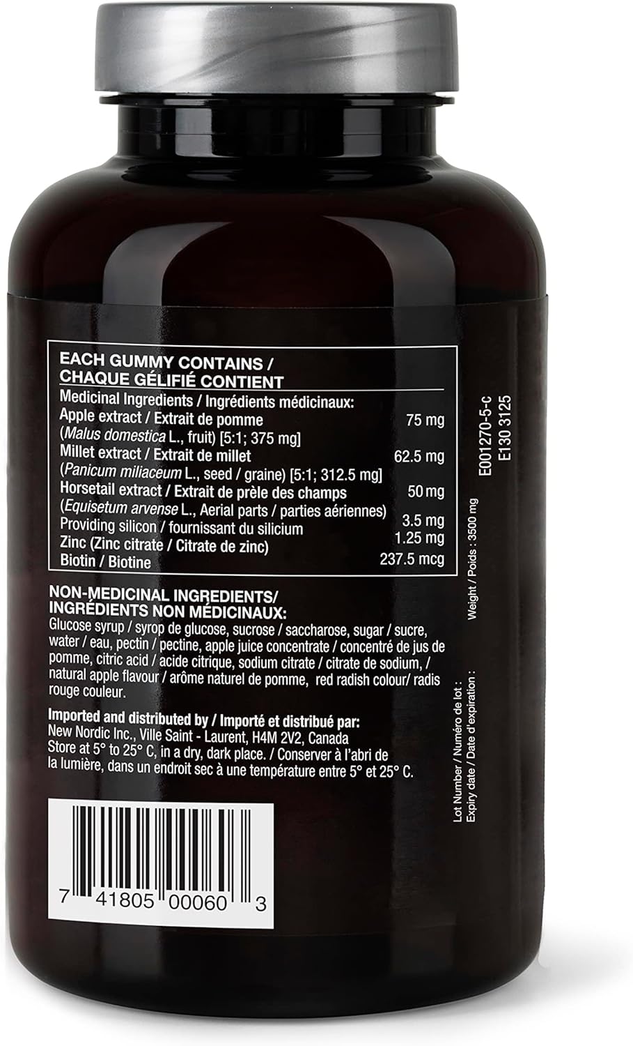 NEW NORDIC Gominolas de Biotina para el Cabello – 60 uds