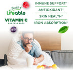 Lifeable Gomitas de Vitamina C sin Azúcar - 250 mg - Sabor Naranja Natural - 90 Gomitas