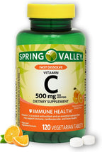 Vitamina C Sabor Naranja 500 mg - Disolución Rápida, 120 Comprimidos
