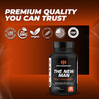 The New Man Brain Supplement for Memory and Focus - 90 Cápsulas