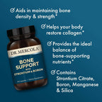 Dr. Mercola Bone Support con Estroncio y Boro - Apoyo a la Fortaleza Ósea - 60 Cápsulas