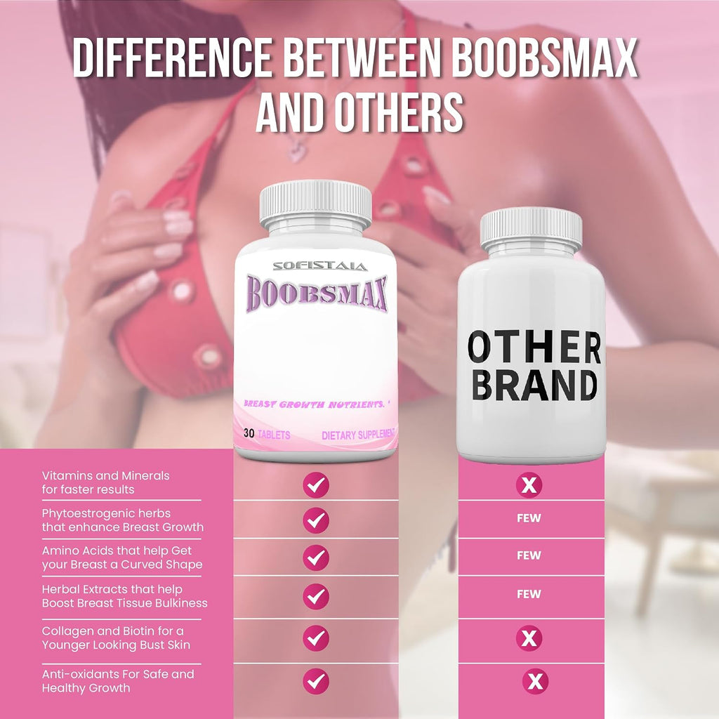 BOOBSMAX Natural Bust Enhancement – 30 Comprimidos