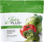 Juice Plus+ Vegetable Blend Soft Chews - Gominolas Veganas con 11 Vegetales - 120 unidades (1 mes)