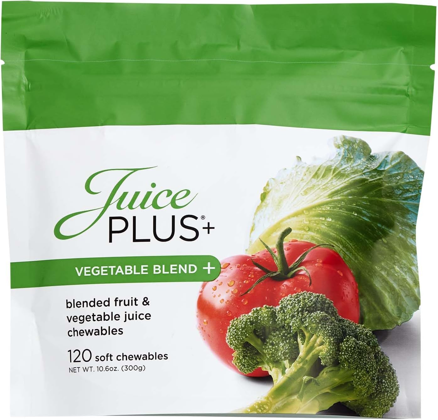 Juice Plus+ Vegetable Blend Soft Chews - Gominolas Veganas con 11 Vegetales - 120 unidades (1 mes)