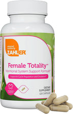 Zahler Female Totality, Suplemento de Fertilidad para Mujeres, Vitaminas Prenatales, Certificado Kosher, 120 Cápsulas