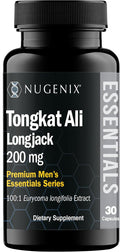 Nugenix Essentials Tongkat Ali para Hombres - Extracto de Longjack 200 mg, 30 Cápsulas