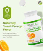 BariSlim Advanced Chewable Bariatric Multivitamin Tablets - Sabor Naranja (60 Comprimidos)