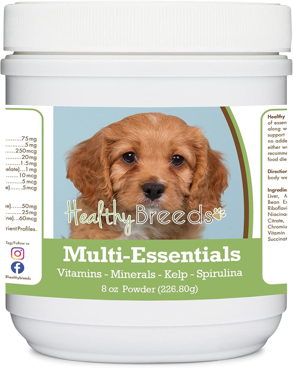 Healthy Breeds Cavapoo Multi-Essentials Polvo para Perros - 8 oz
