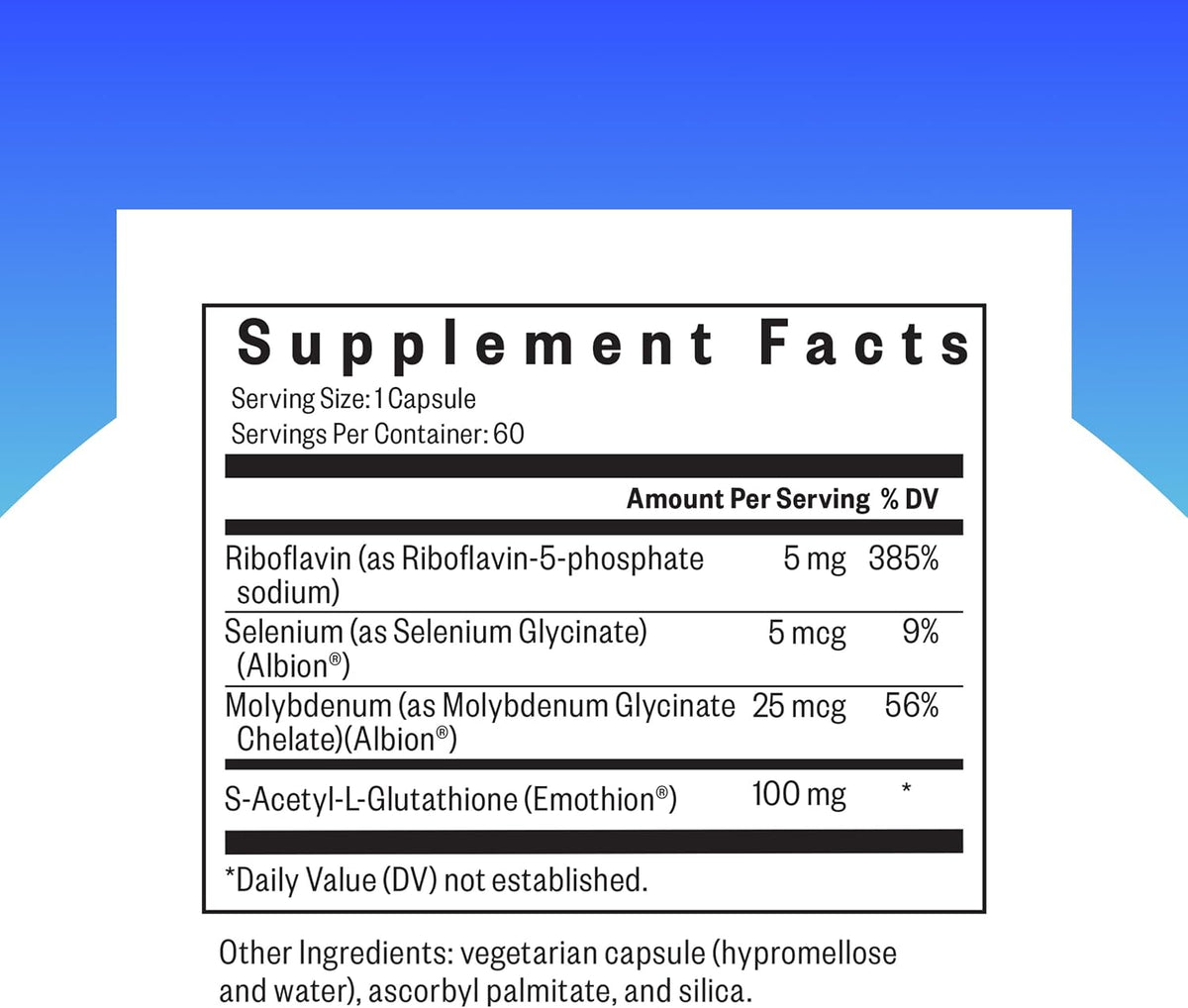 Seeking Health Glutathione Plus, 100 mg – Riboflavina (vitamina B2): Contribuye al metabolismo energético normal y – Image 2