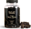 Black Girl Vitamins - Gominolas de Musgo Irlandés con 92 Minerales - Vegano, Sin Gluten, Halal (Frutos del Bosque, 30 Días)