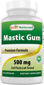 Best Naturals Mastic Gum 500 mg 60 Cápsulas
