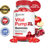 Justified Laboratories Vital Pump XL Performance Gummies 1000mg - Pack de 2 - 120 Gominolas con Vinagre de Manzana, Remolacha, Vitamina B12 y Ácido Fólico - Vegano, Sin Gluten