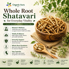 Cápsulas de Raíz de Shatavari en Polvo - Complemento Alimenticio para el Bienestar Femenino y la Vitalidad Diaria - 100% Puro y Natural, Vegano, Sin Gluten