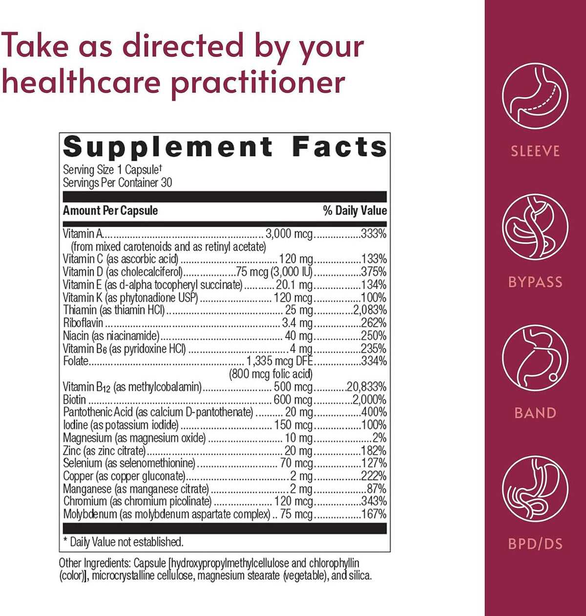 Bariatric Advantage Ultra Solo sin Hierro - – Apoyo inmunitario: la vitamina A y la vitamina D3 contribuyen al – Image 4