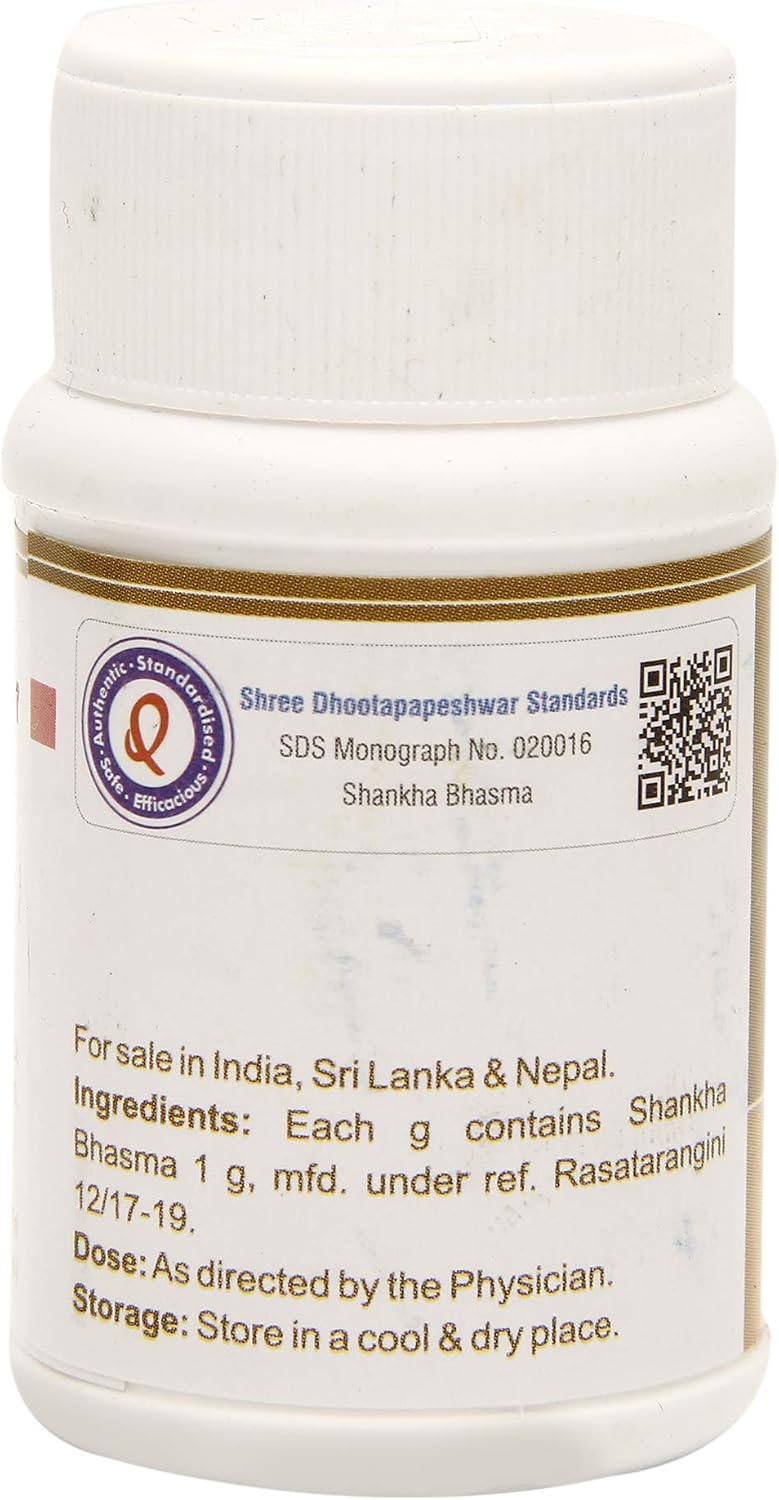 Dhootapapeshwar Shankha Bhasma - 10 g