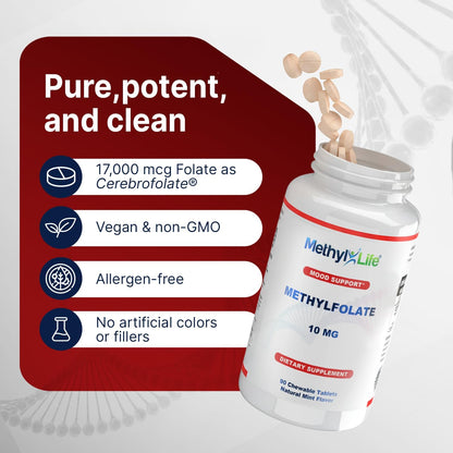 Methyl-Life® L-Methylfolate 10 mg - – Personas con la mutación MTHFR que tienen dificultades para convertir el – Image 7