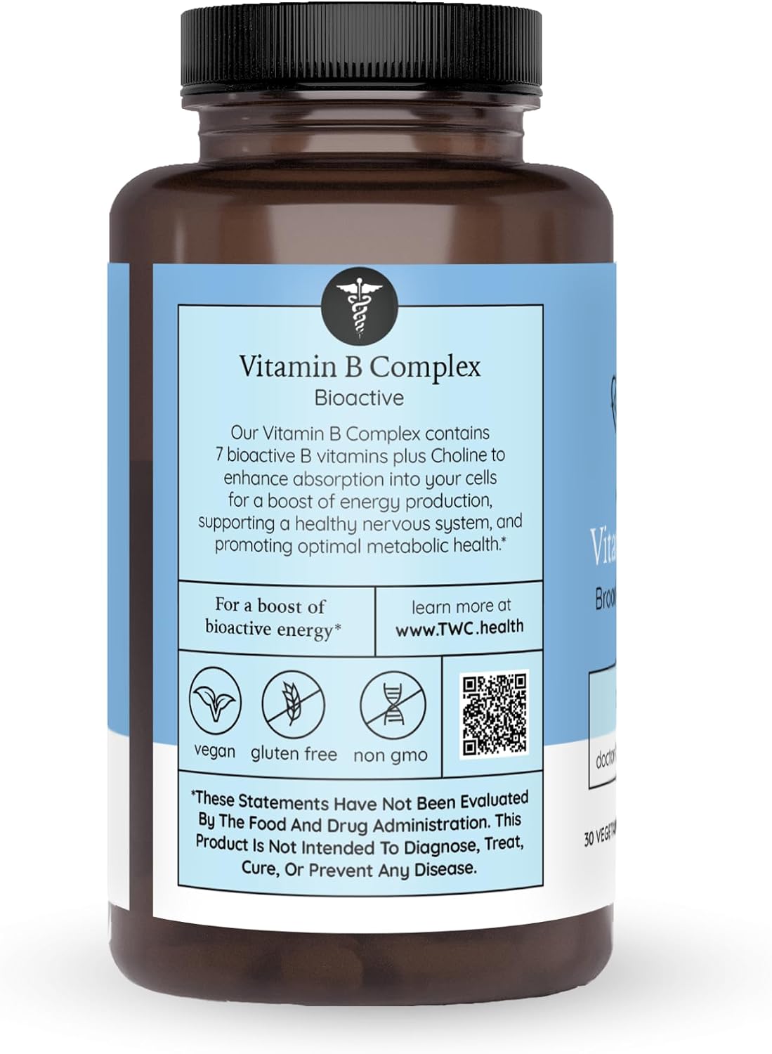 Complejo B de The Wellness Company – Recuperación Muscular, Concentración y Resiliencia, Vitaminas B Metiladas de Amplio Espectro | 30 Cápsulas (1 Mes de Suministro)