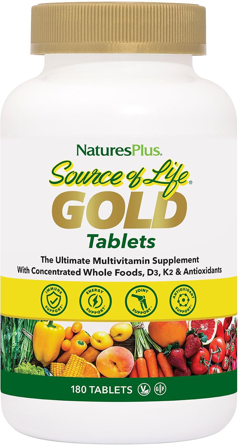 NaturesPlus Source of Life GOLD Multivitamínico - 180 Comprimidos