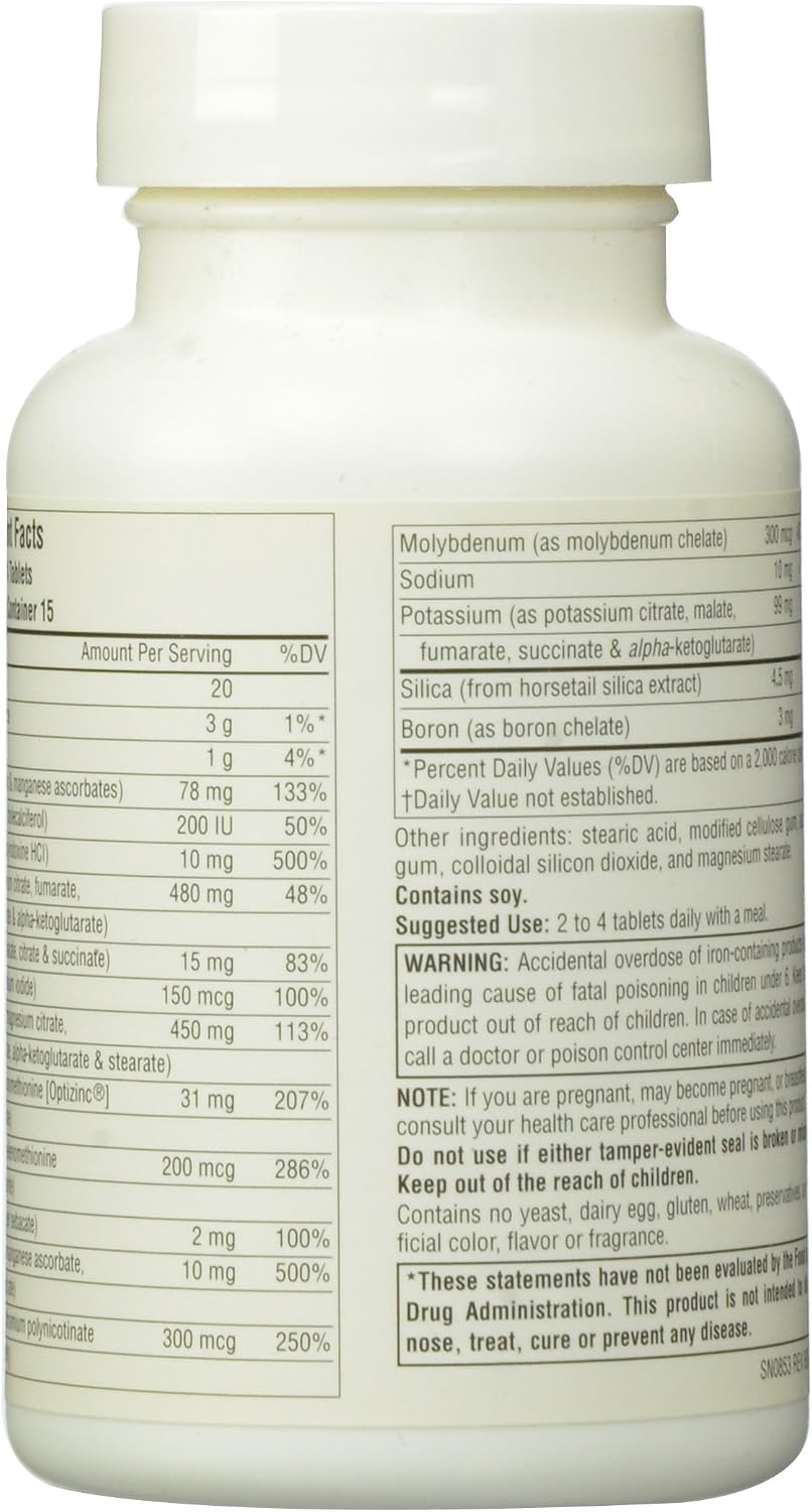 Source Naturals Life Minerals - Complejo Multimineral con Ciclo de Krebs, 60 Comprimidos