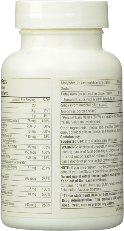 Source Naturals Life Minerals - Complejo Multimineral con Ciclo de Krebs, 60 Comprimidos – Image 3