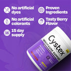 Cystex Menopause Support Powder - Mezcla en polvo con electrolitos para el apoyo diario durante la menopausia - Sabor a bayas - 15 porciones