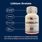 Monolito de LifeLink (Orotato de litio) | 135 mg x 100 comprimidos