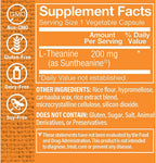 The Vitamin Shoppe L-Teanina 200mg - Aminoácido del Té Verde para Calma y Relajación (60 Cápsulas)
