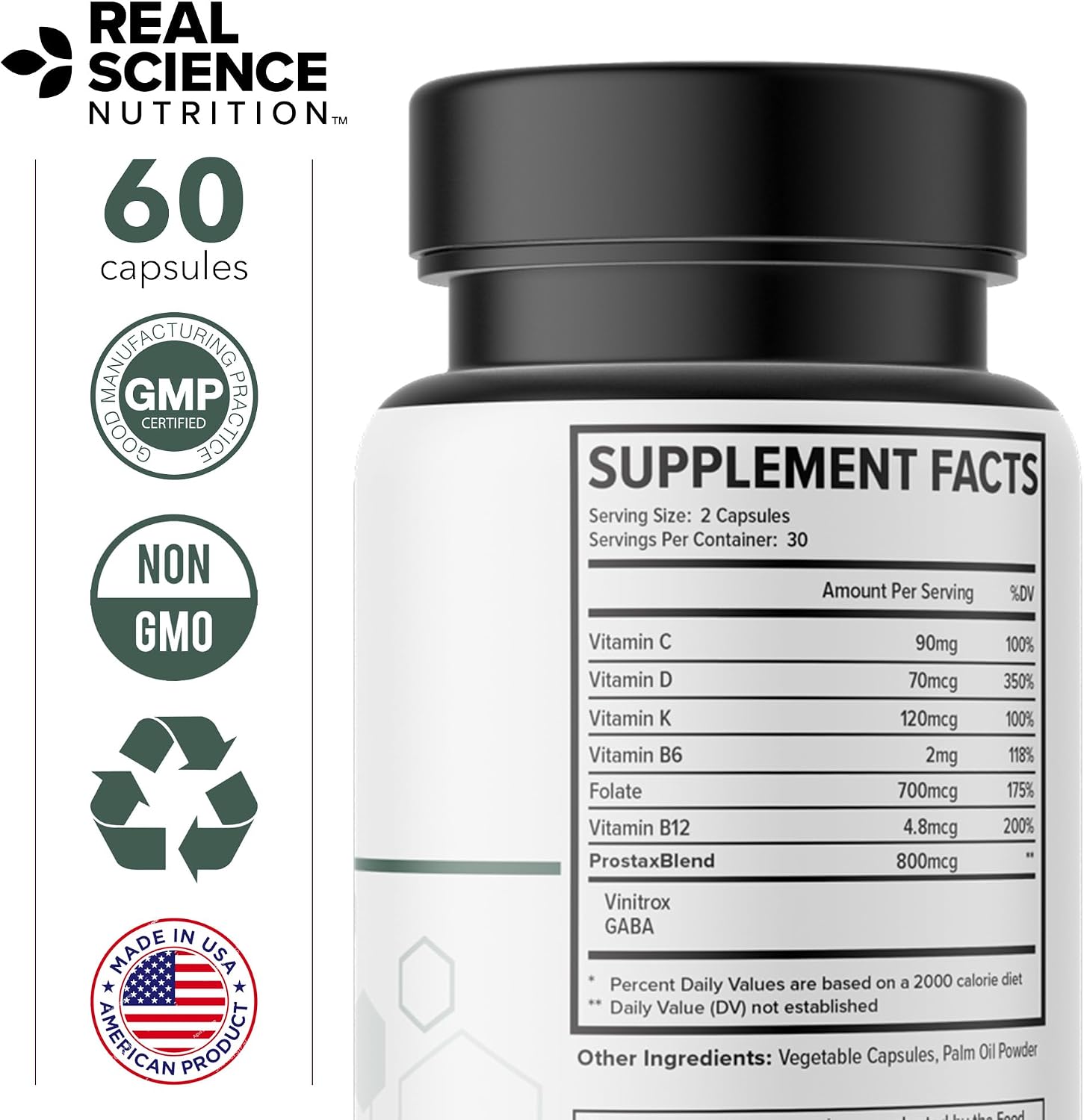 Prostax de Real Science Nutrition – Complemento para la Salud de la Próstata, Vejiga y Riñones