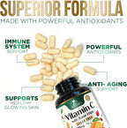 Vitamina C 1000 mg Masticable sin Azúcar con Escaramujo - 120 Comprimidos - Nature's Nutrition