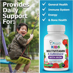 Doctor's Finest Multivitamínico y Multimineral Infantil con Hierro, Sabor Uva y Bayas, 150 Comprimidos Masticables