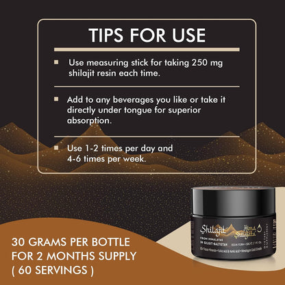 Resina de Shilajit Orgánica del Himalaya - – Cobre: contribuye al mantenimiento de los tejidos conjuntivos. – Image 6