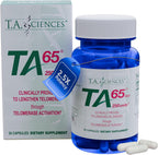 T.A. Sciences TA-65 Telomere Activation Supplement, 2.5 Times Potency Telomerase, 30 Cápsulas