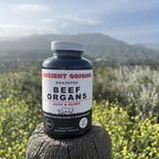 Ancient Origins Suplemento de Órganos de Res Grass Fed 4500 mg - Hígado, Médula Ósea, Corazón, Bazo, Páncreas y Riñón, No Transgénico, Sin Gluten, Sin Desgrasar (180 Cápsulas, 750 mg cada una)