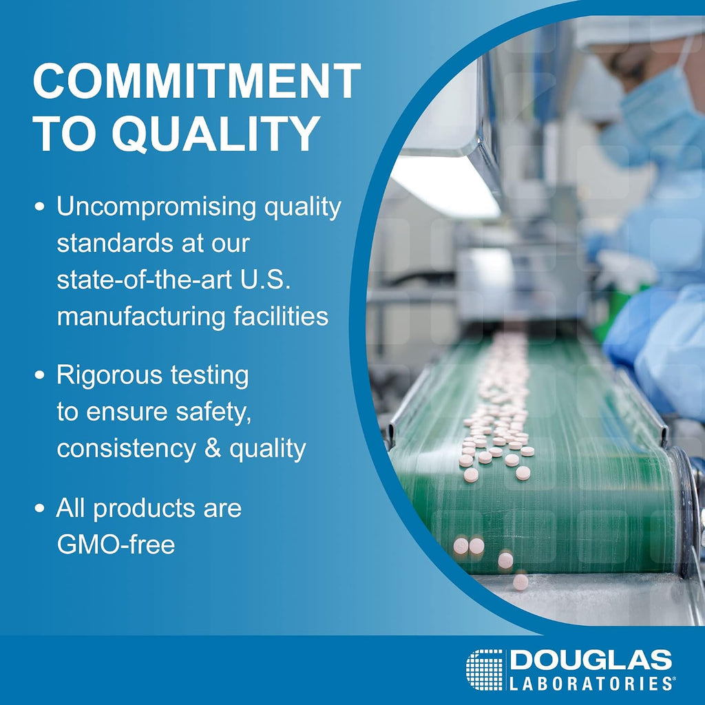 Ácido Pantoténico 500 mg - Vitamina B5 - Douglas Laboratories - 100 Cápsulas