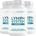 PUREHEALTH RESEARCH Lymph System Support - Suplemento de Drenaje Linfático para Mujeres y Hombres - 180 Cápsulas