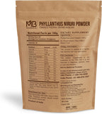 MB Herbals Wildcrafted Phyllanthus Niruri Powder 3.5 oz / 100 Grams | Chanca Piedra | Bhumi-Amla | Gluten Free | No Preservatives