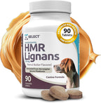 K9 Select HMR Lignans para Perros - 90 Comprimidos, 20mg - Extracto de Abeto Noruego - Sabor Mantequilla de Maní