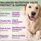 15-in-1 Multivitamínico para Perros con Glucosamina y Probióticos - Masticables Naturales Sabor Pato, 150 Piezas