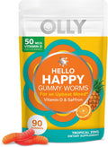 OLLY Hello Happy Gomitas de Vitamina D y Azafrán para el Estado de Ánimo - 90 Unidades