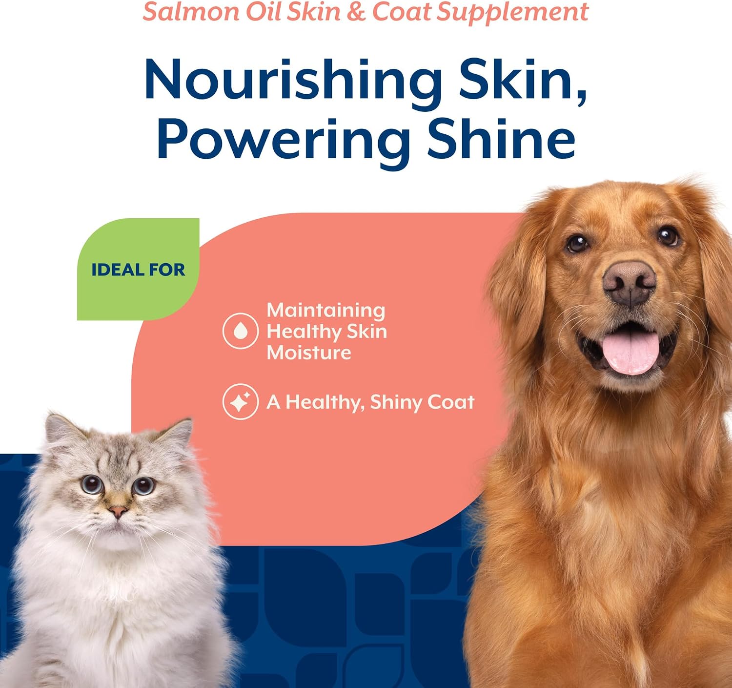 NaturVet – Aceite de Salmón para Perros y Gatos – Apoya la Piel y el Pelaje – Fuente de Omega 3, 6 y 9 (8.75 oz)