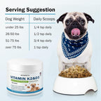 Suplemento de Vitaminas K2 y D3 para Perros – 60g