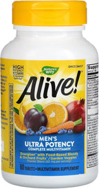 Nature's Way Alive Once Daily Men's Ultra Potency Multivitamínico para Hombres, 60 Comprimidos (Paquete de 2)