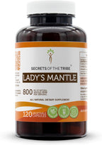 Secrets of the Tribe Lady's Mantle 60 Cápsulas, 800 mg, Manto de Dama (Alchemilla vulgaris) Hierba Seca