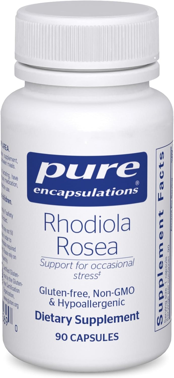 Pure Encapsulations Rhodiola Rosea - 180 Cápsulas - Adaptógeno para el Estrés Ocasional y la Fatiga