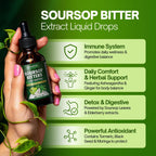 NutraPeaks Soursop Bitters Liquid Drops – 2 fl oz
