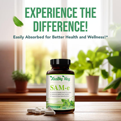 HealthyWayRx SAM-e 500mg - – Fabricado en Estados Unidos en instalaciones cGMP, garantizando altos estándares de – Image 6