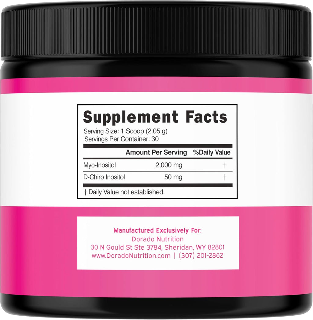 Myo-Inositol & D-Chiro Inositol en Polvo (2050mg por ración, Ratio 40:1, 30 días)